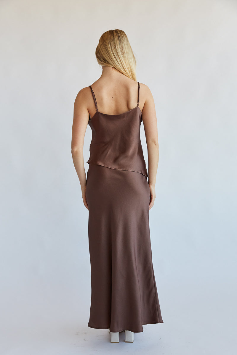 Amiri Satin Maxi Skirt