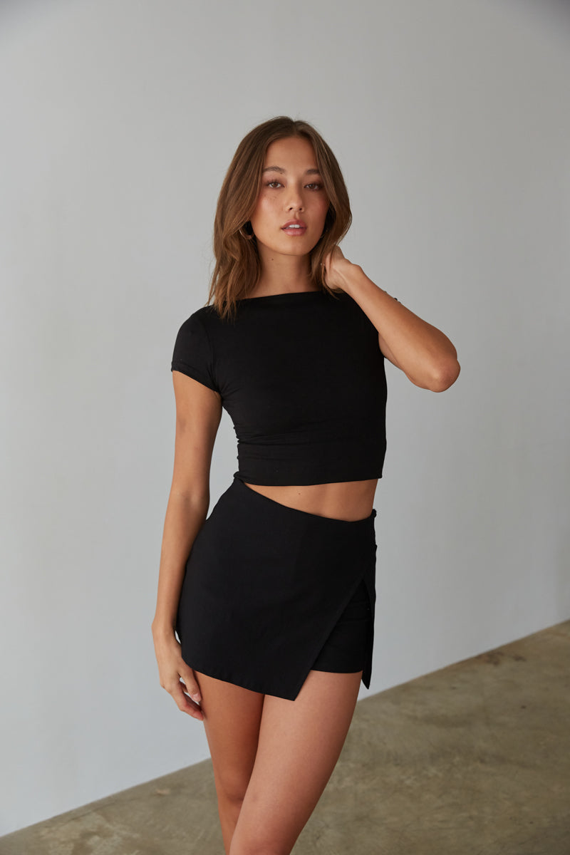 Black envelope skirt sale