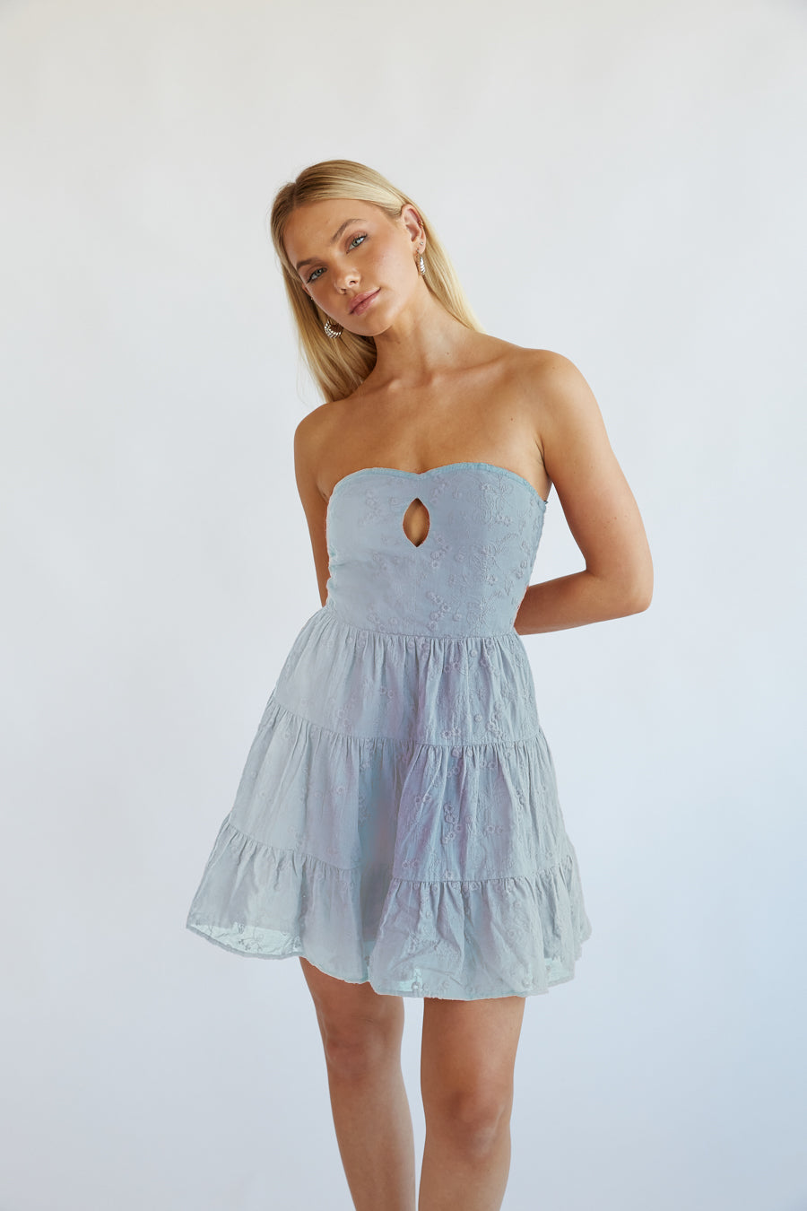 EMBROIDERED PUSH UP BABYDOLL