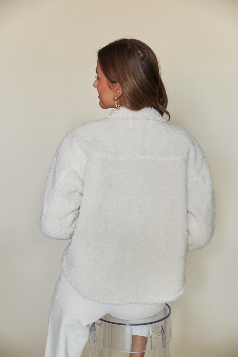 Lyndsey Sherpa Cropped Jacket • Shop American Threads Women's