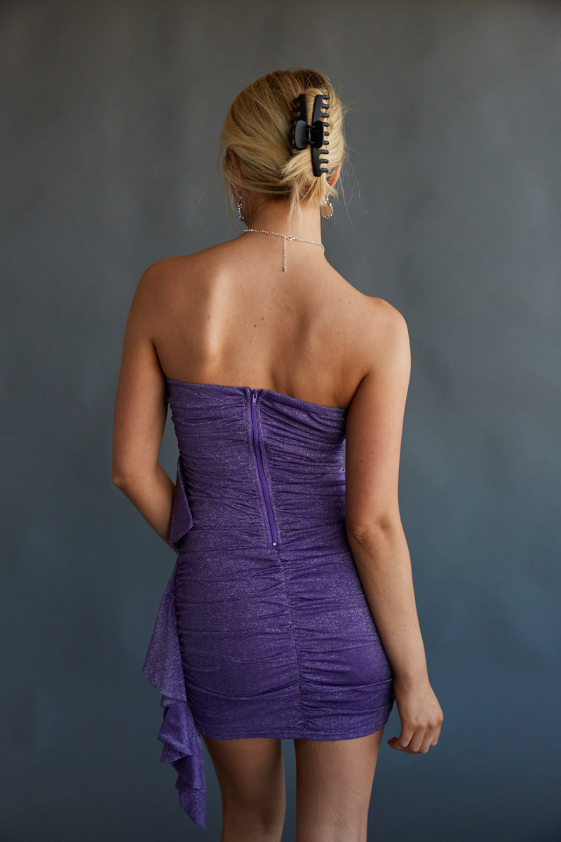 Purple Metallic Dress