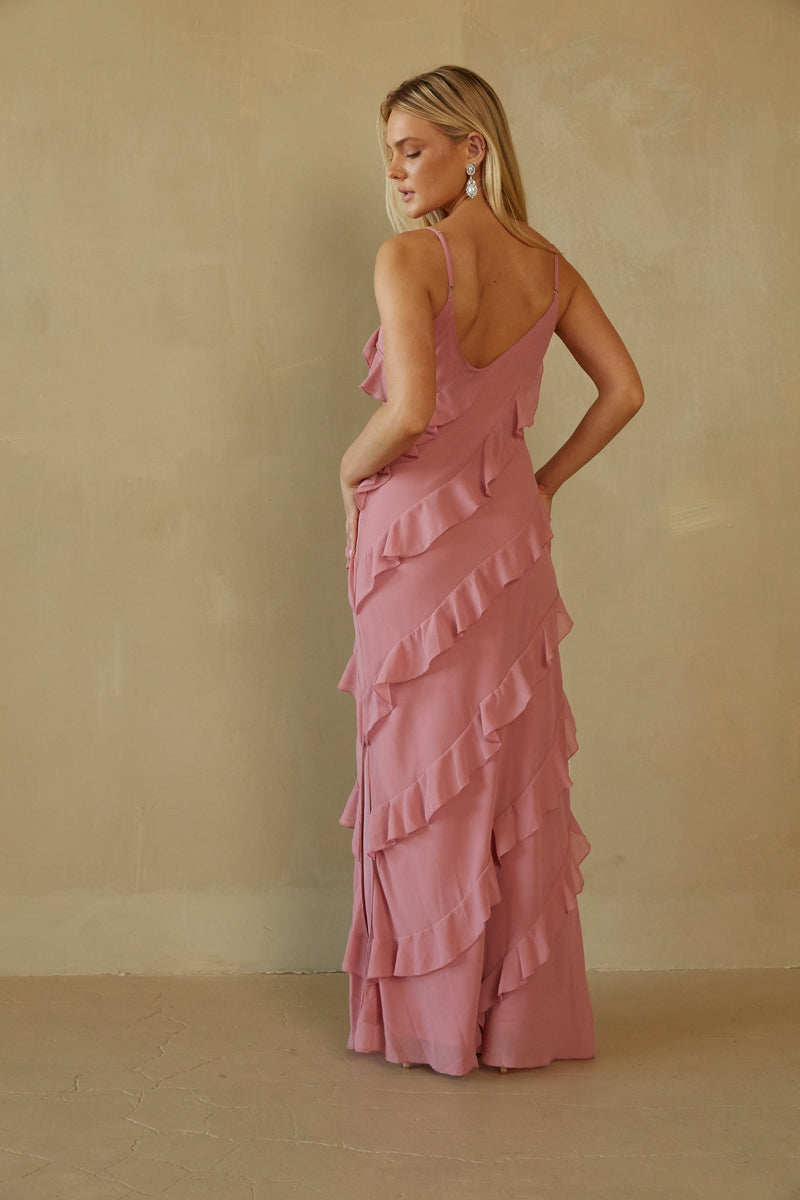 Mauve Pink Maxi Dress