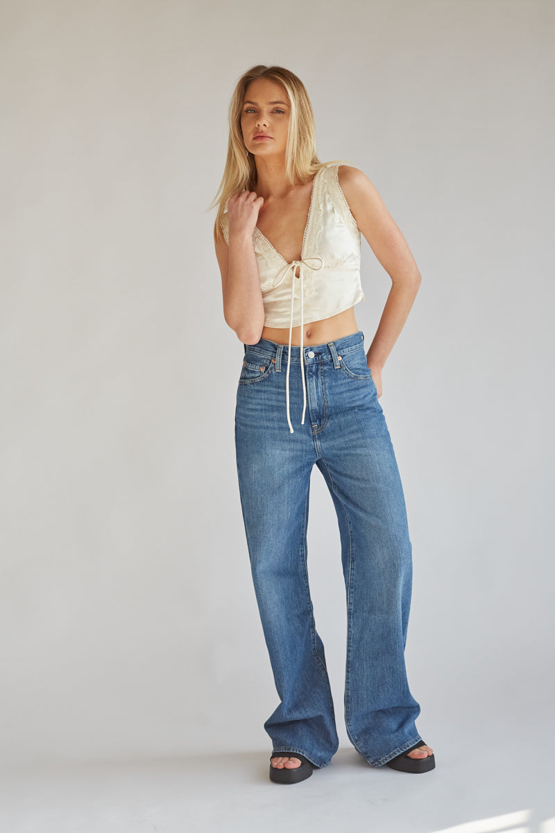 Levi's Ribcage Wide Leg Jeans in I'm Never Wrong • Shop American