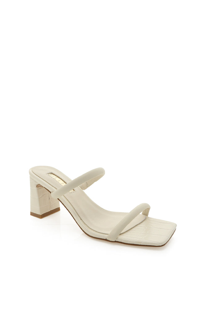 White open outlet toe block heels