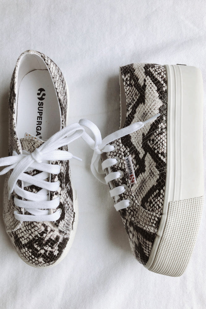 Snakeskin cheap platform sneakers