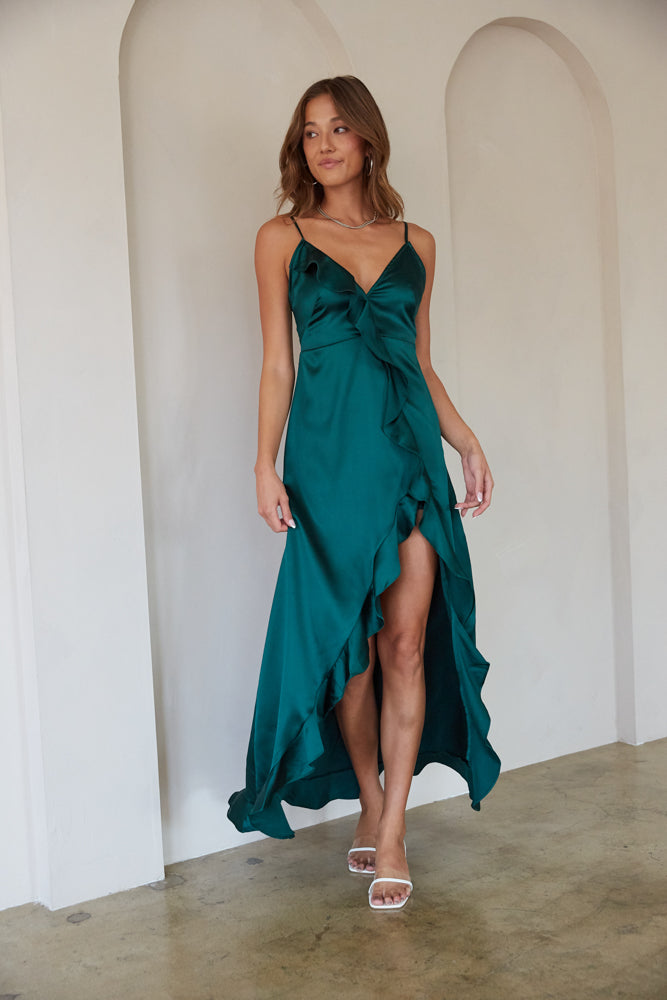 Esmerelda Ruffle Trim Maxi Dress