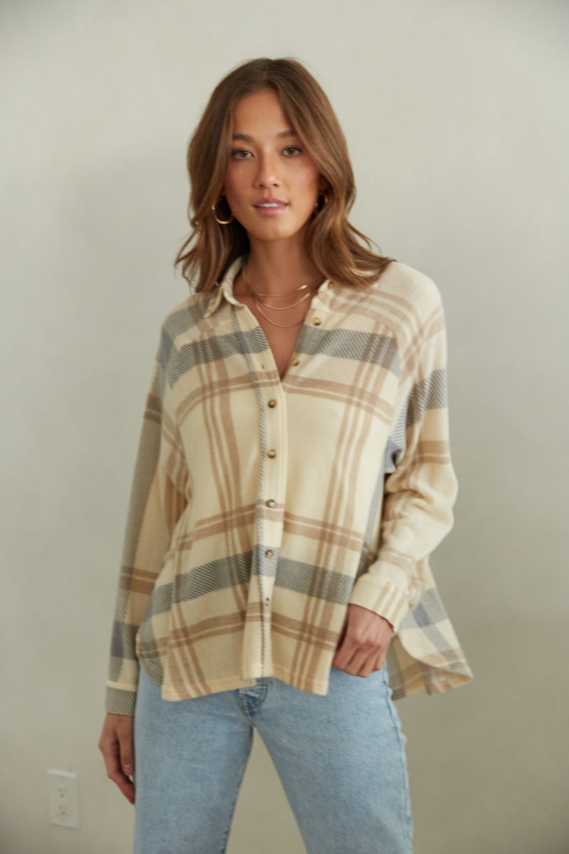 Naya Plaid Oversized Flannel Shop American Threads Women s