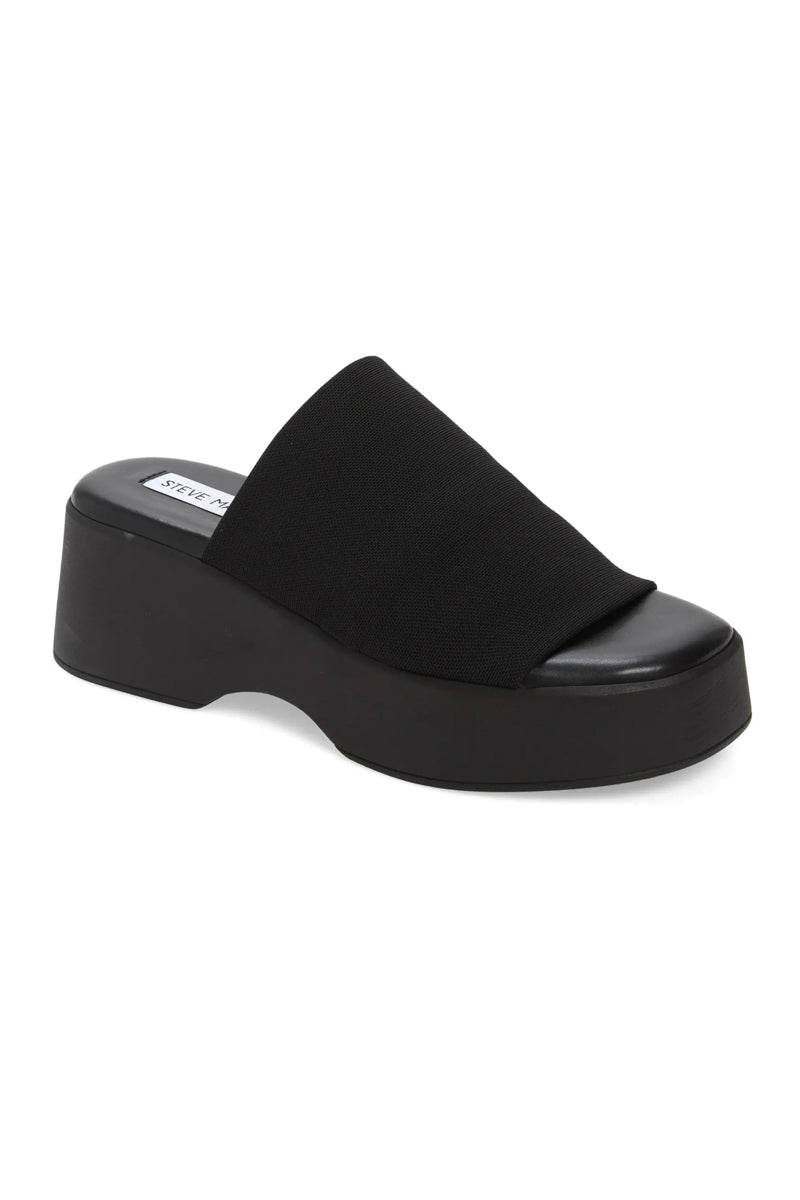 Steve madden outlet black platform sandals