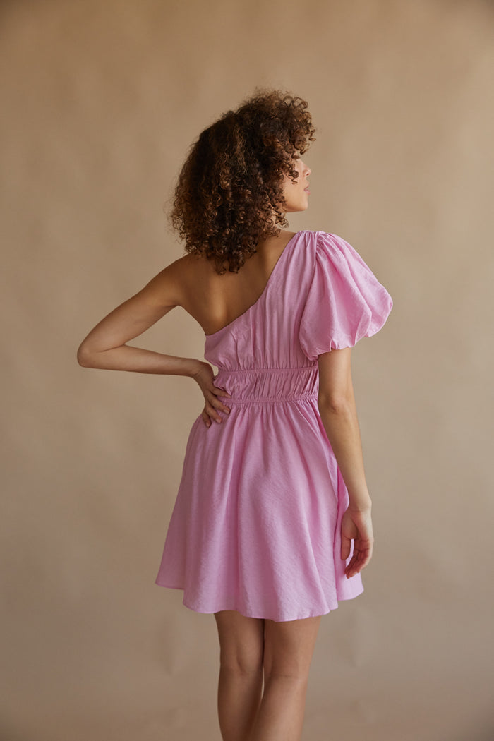 Beatrice Backless Halter Babydoll Mini Dress • American Threads