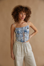 Wrenley Mesh Corset Top • Shop American Threads Women's Trendy Online  Boutique – americanthreads