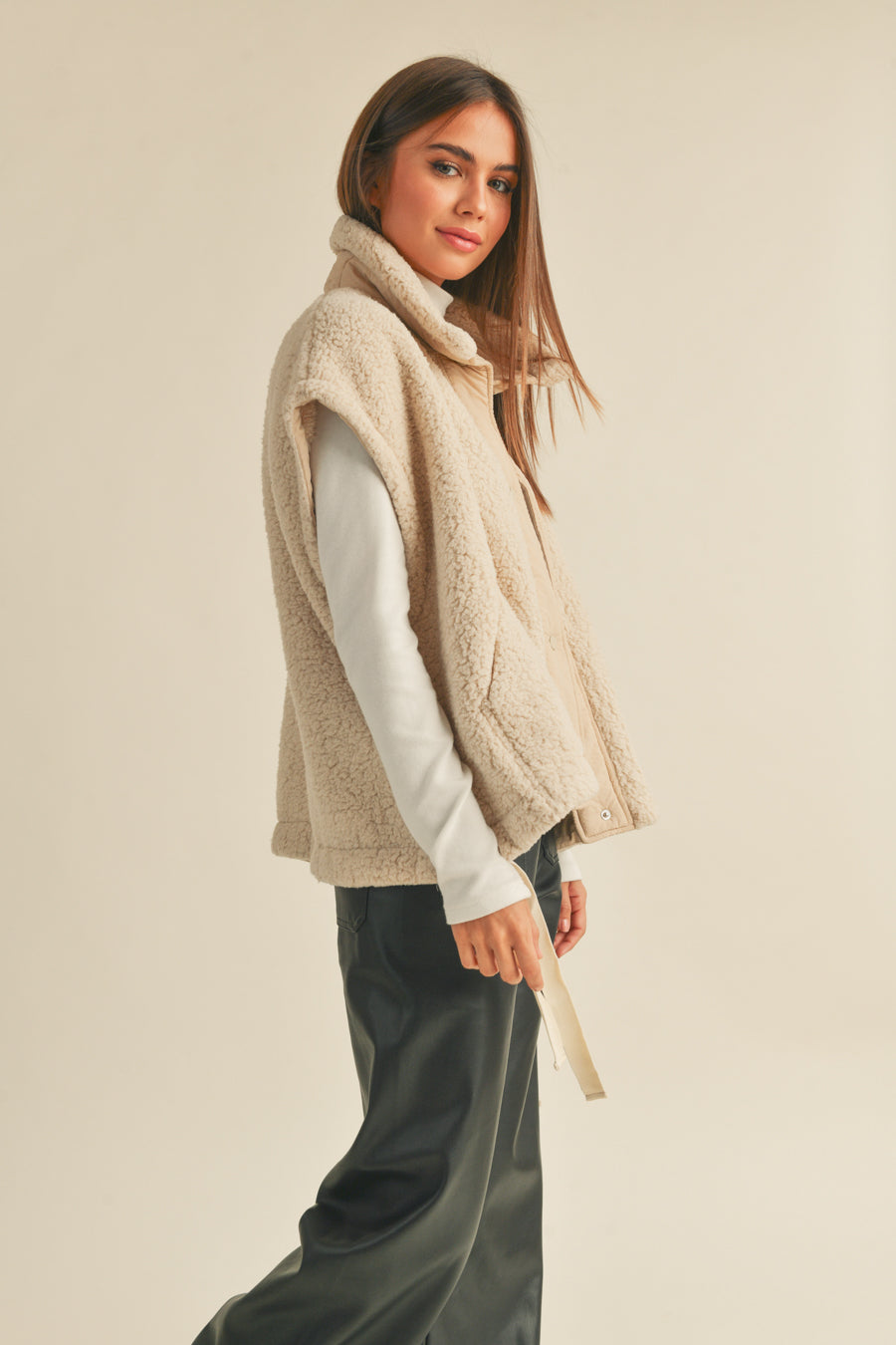 Teddy Sherpa Plush Vest