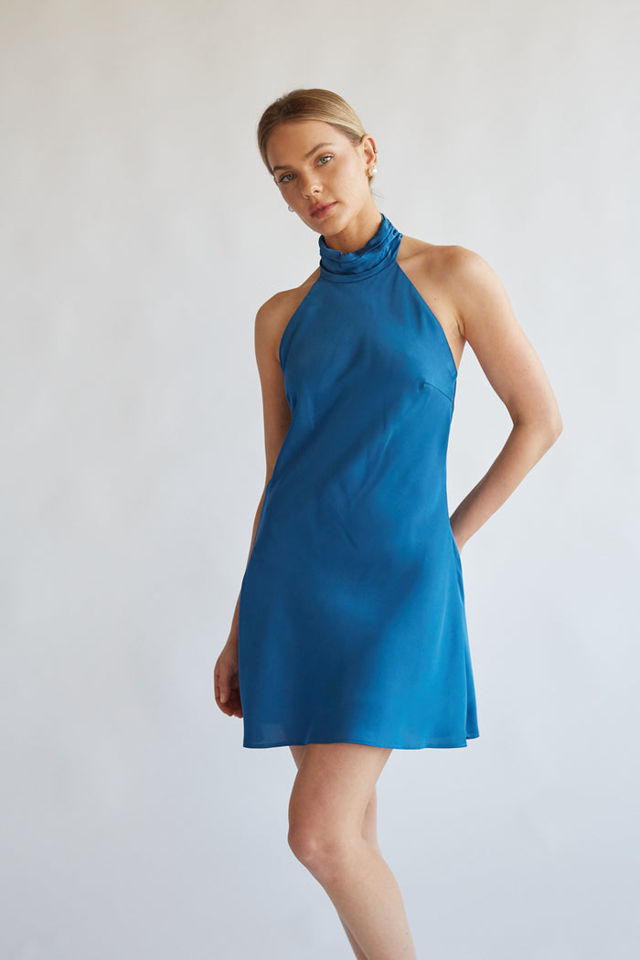 Sydney Ribbed Mock Neck Bodycon Mini Dress • Shop American Threads