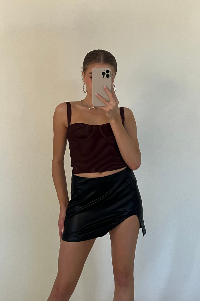 Eliza Satin Midi Skirt • American Threads Women's Online Boutique –  americanthreads