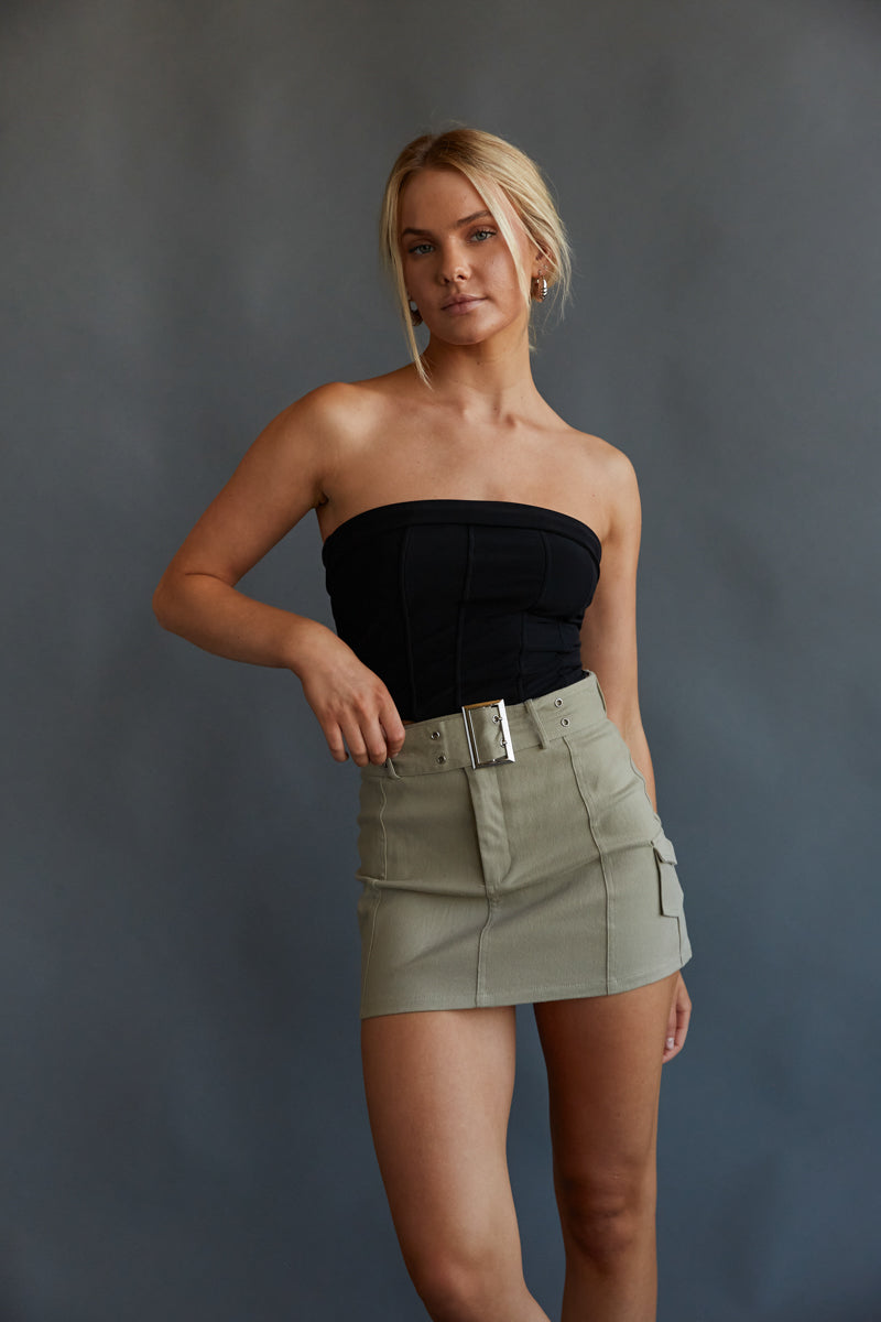 Utility skirt shop with belt