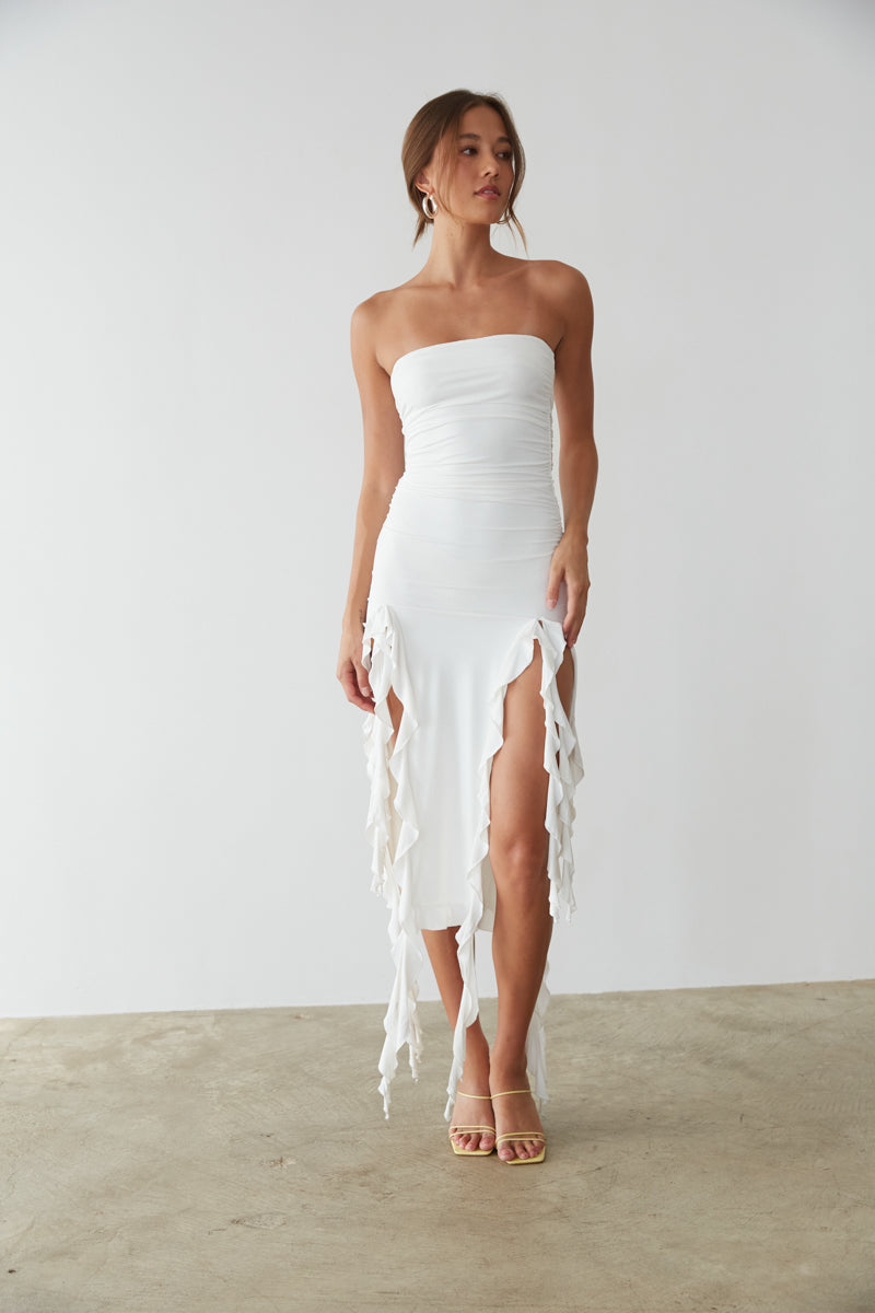 Camilla Strapless Draped Bodycon Mini Dress • Shop American Threads Women's  Trendy Online Boutique – americanthreads
