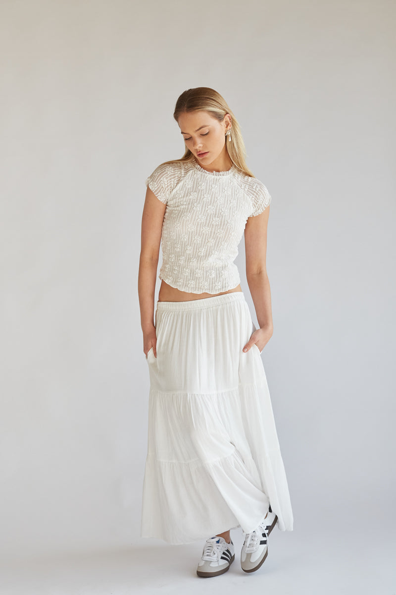 Flowy maxi skirt clearance lace