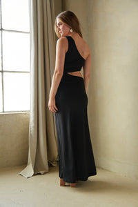 Jolie Asymmetrical Cutout Maxi Dress