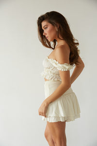 Kaylor Smocked Ruffle Skort