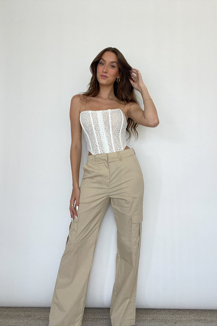 Clover Wide Leg Trouser Pants on Sale • Shop American Threads Women's  Clearance – americanthreads