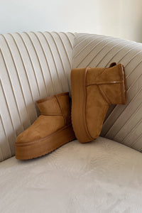 Keystone Fur Lined Suede Booties by Matisse