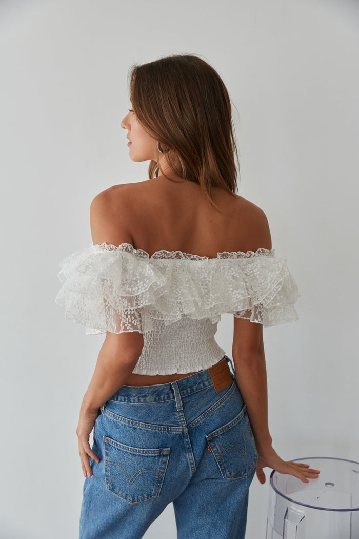 Isabelle Lace Crop Top • Shop American Threads Women's Trendy Online  Boutique – americanthreads