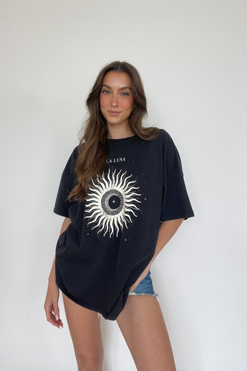 La Luna Oversized Tee • Shop American Threads Women's Trendy