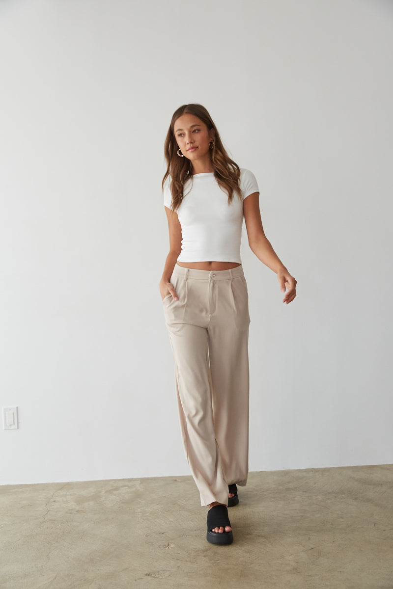 Ankle-length trousers - Apricot - Ladies | H&M IN