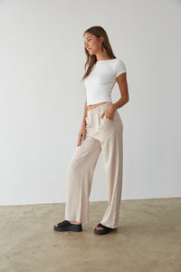 Lyna Wide Leg Trouser Pants • Shop American Threads Women's Trendy