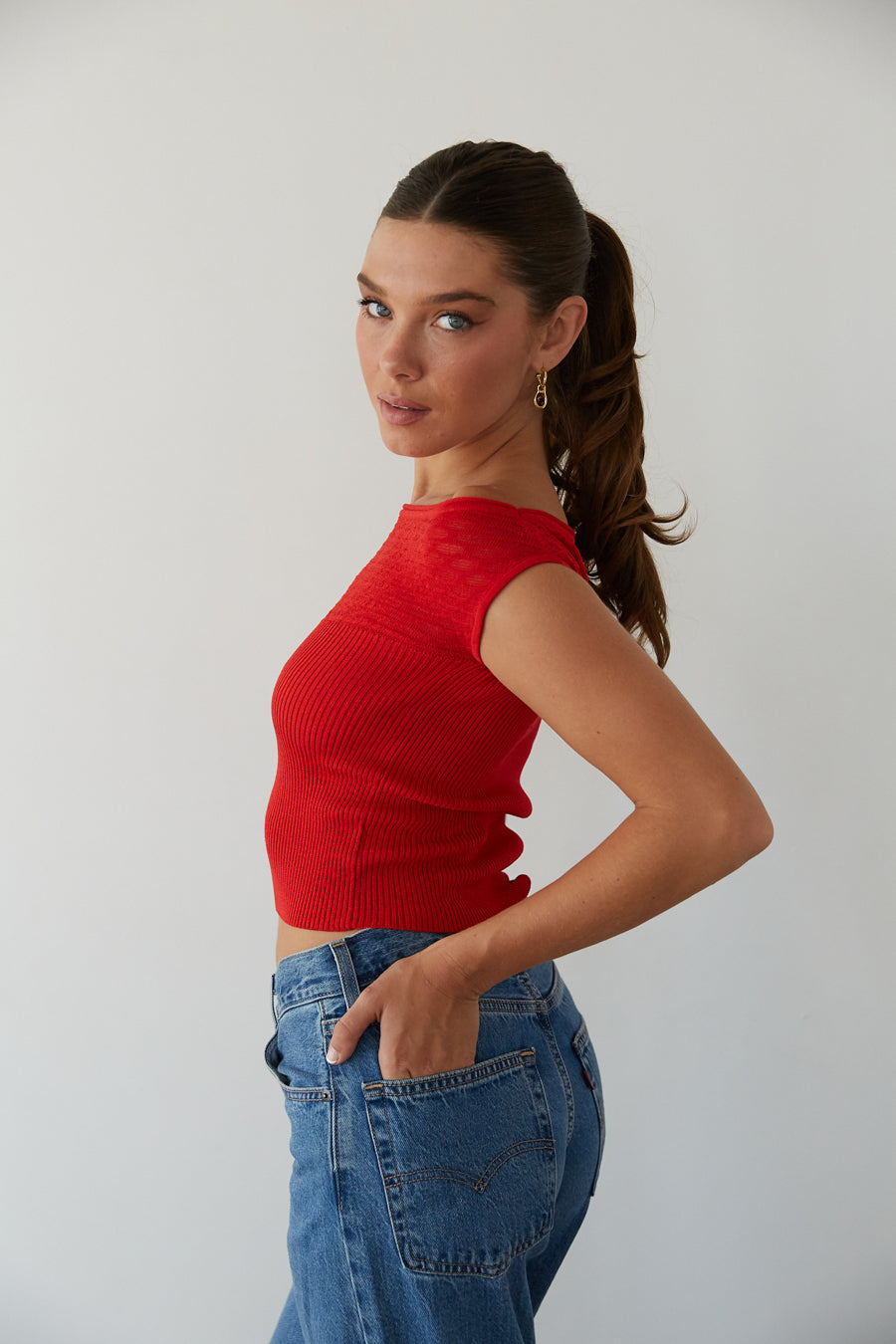 Persephone Off the Shoulder Knit Top