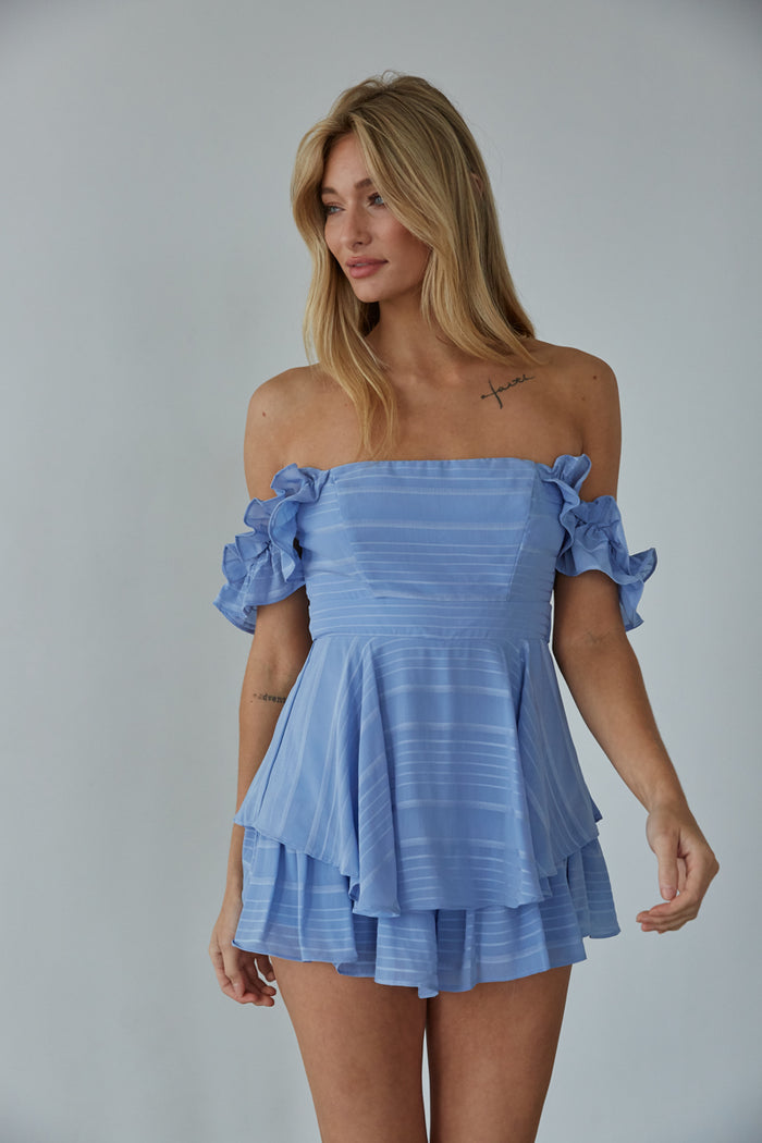 Emme Strapless Jacquard Bustier Mini Dress