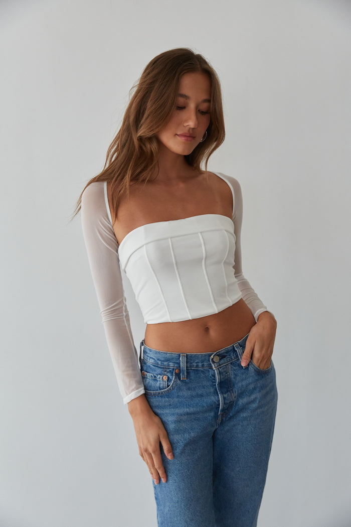 Marisa Pointelle Knit Top • Shop American Threads Women's Trendy Online  Boutique – americanthreads