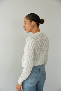 Rory Crochet Bow Cardigan