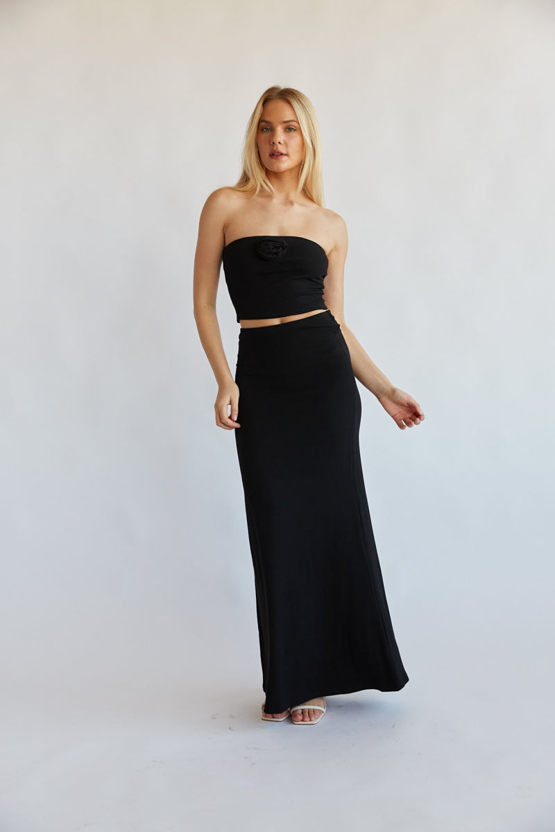 All Black hotsell Tube Top and Skirt Set