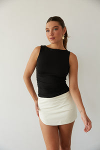 Ashtyn Faux Leather Mini Skirt