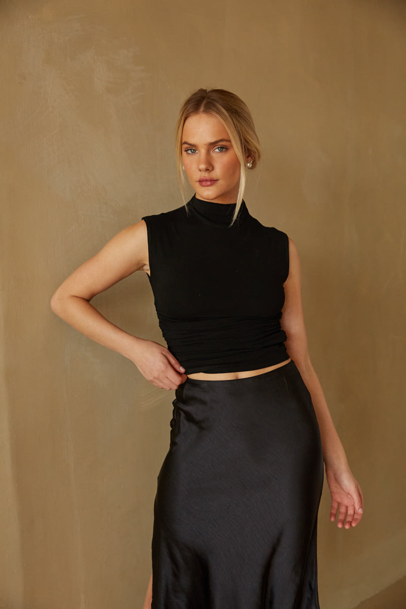 Rosy Black Halter Neck Top – Styched Fashion