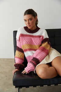 Tomer Striped Knit Sweater