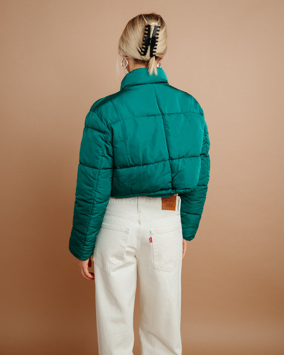 Teal green 2024 puffer jacket