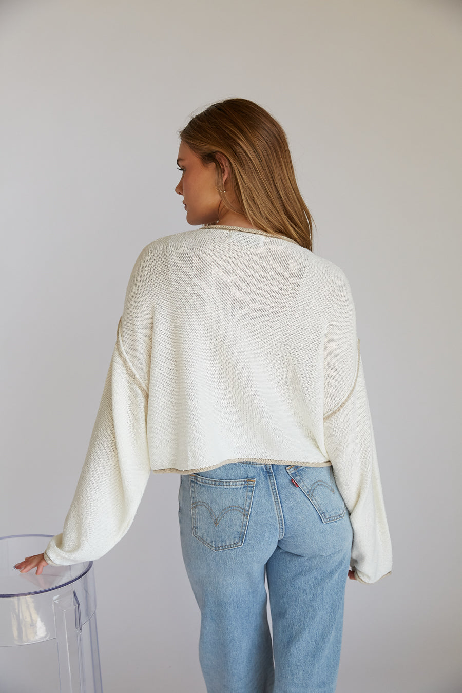 Willa Cropped Knit Sweater