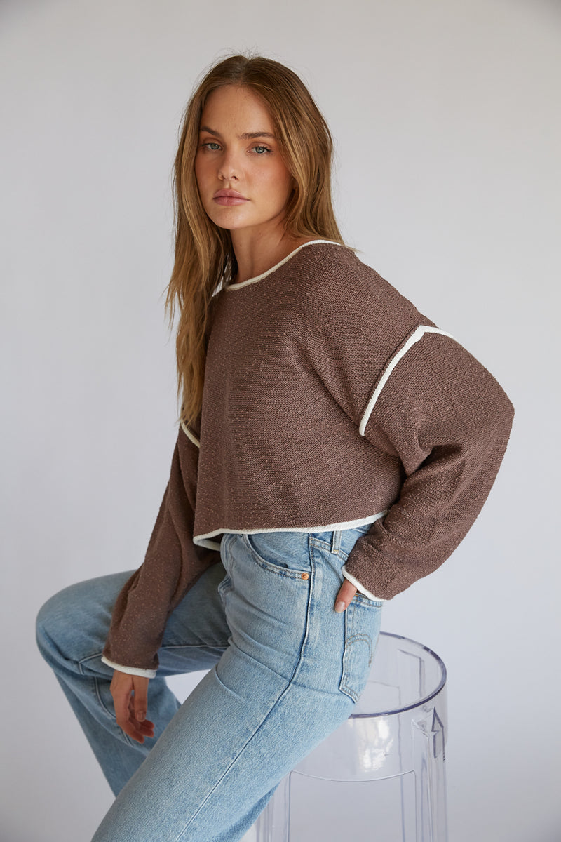 Willa Cropped Knit Sweater