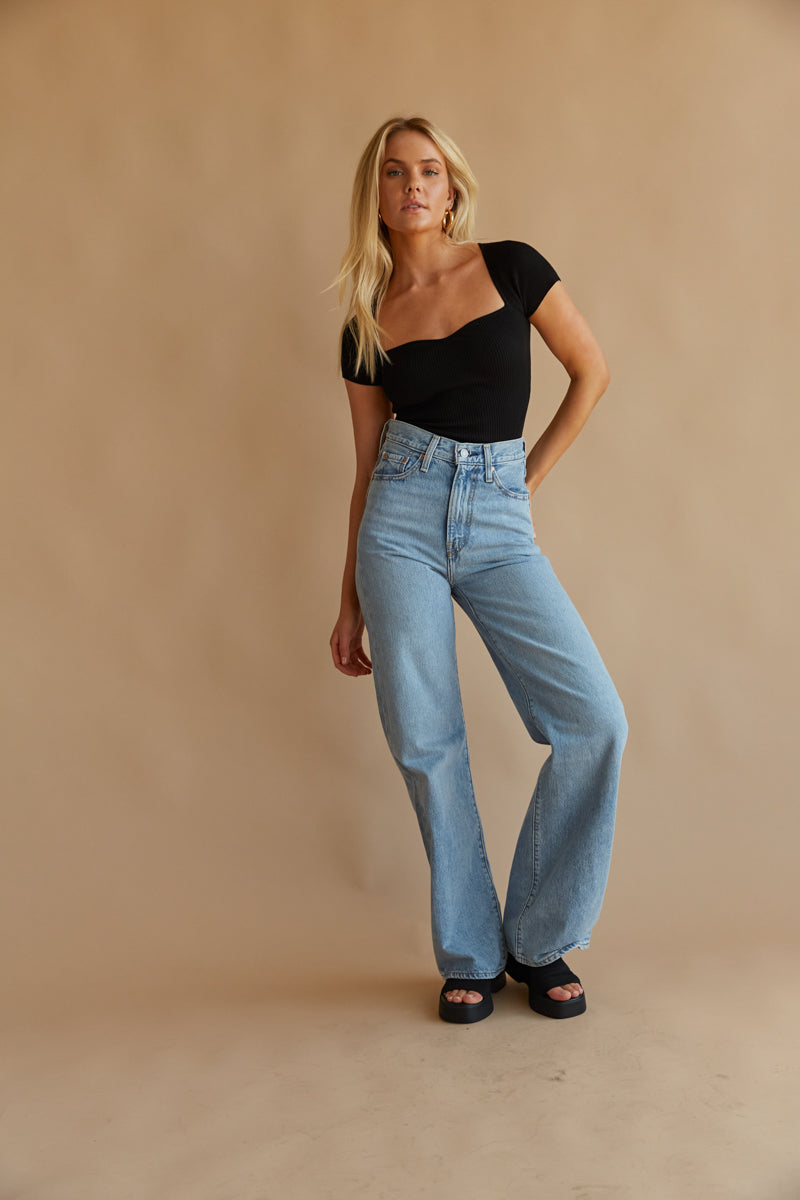 Levi's high rise sale wide leg jeans