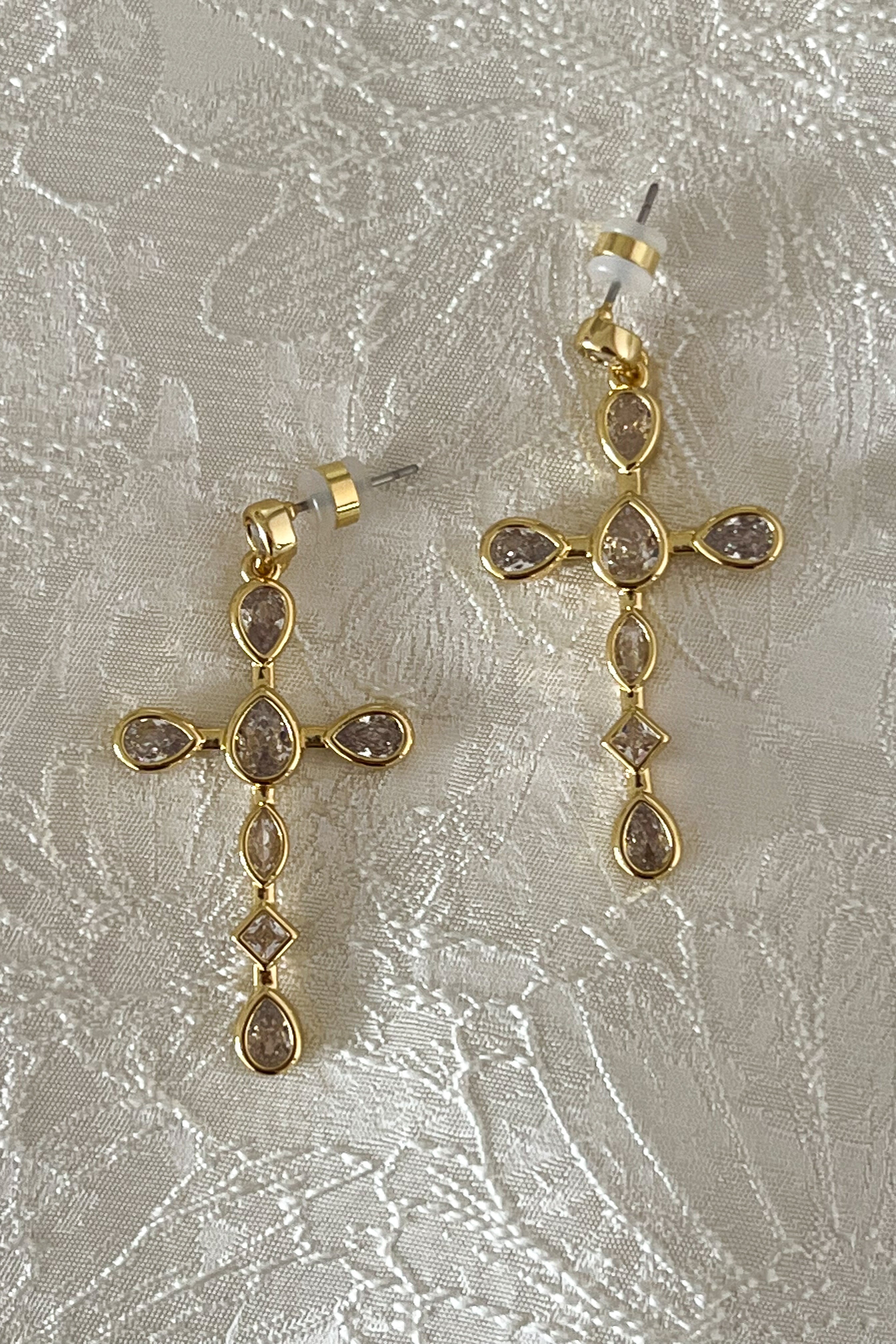 Luv aj cross on sale earrings