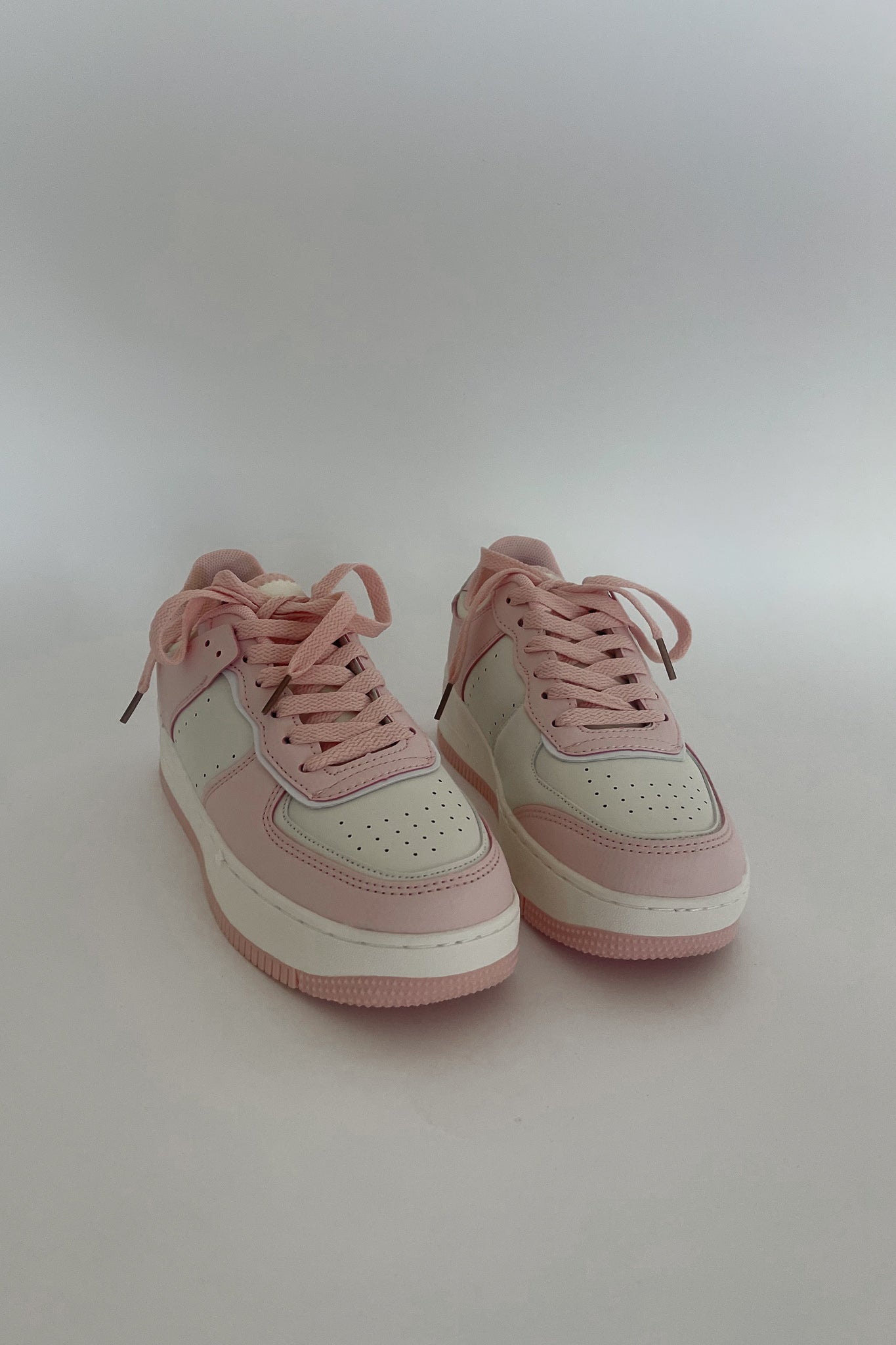 Pink and cheap white womens sneakers