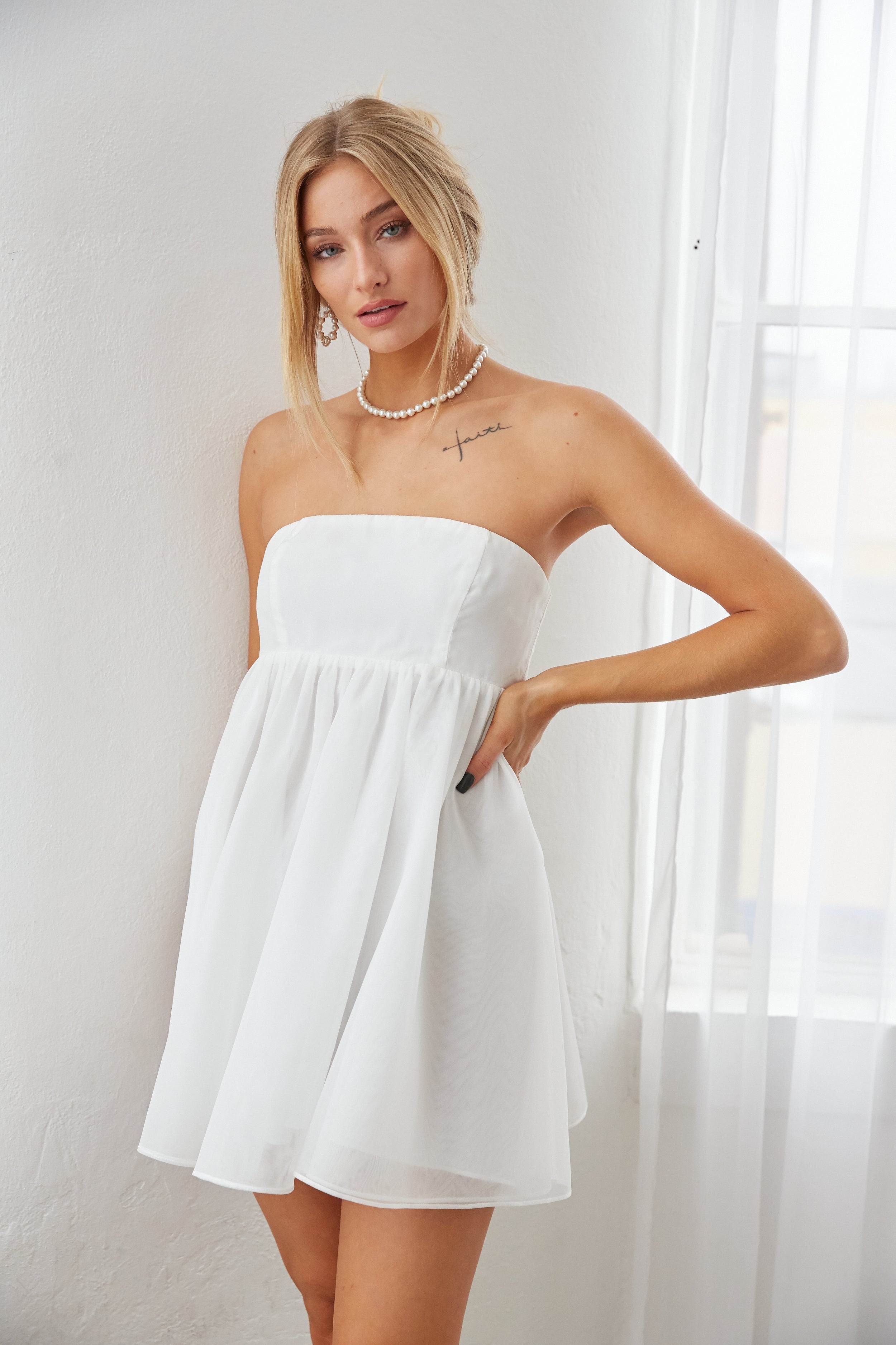 Custom Made A Line Short White Off Shoulder Prom Dresses, Short Formal –  jbydress