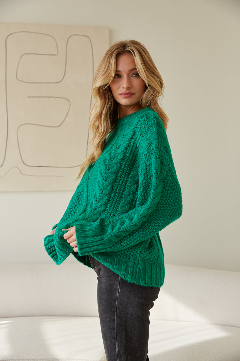 Oversized Cable Knit in 2023  Fashion, Clothes, Women bags fashion
