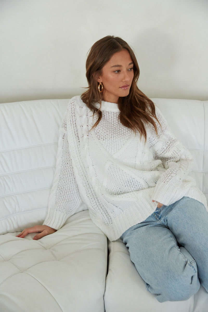 Emery Oversized Knit Sweater • Shop American Threads Women's