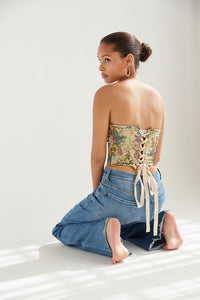 Hamptons Bustier Tie Bodysuit • Shop American Threads Women's Trendy Online  Boutique – americanthreads