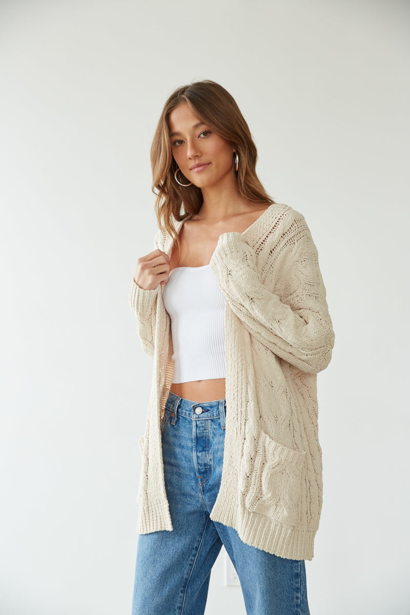 Kenna Cable Knit Cardigan