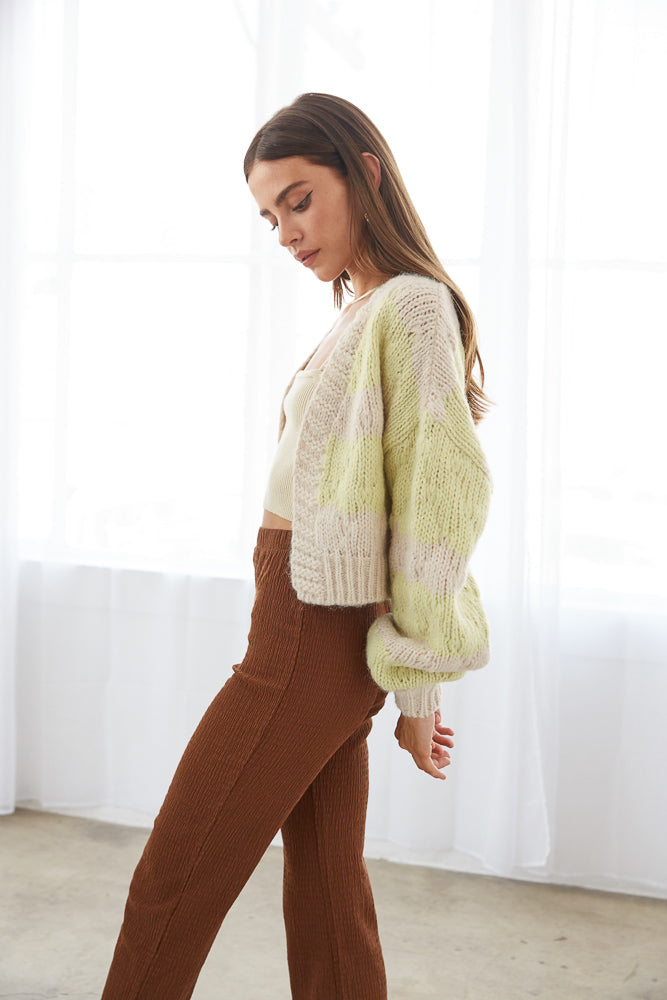 Amber Pointelle Knit Sweater • American Threads Women's Trendy Online  Boutique – americanthreads